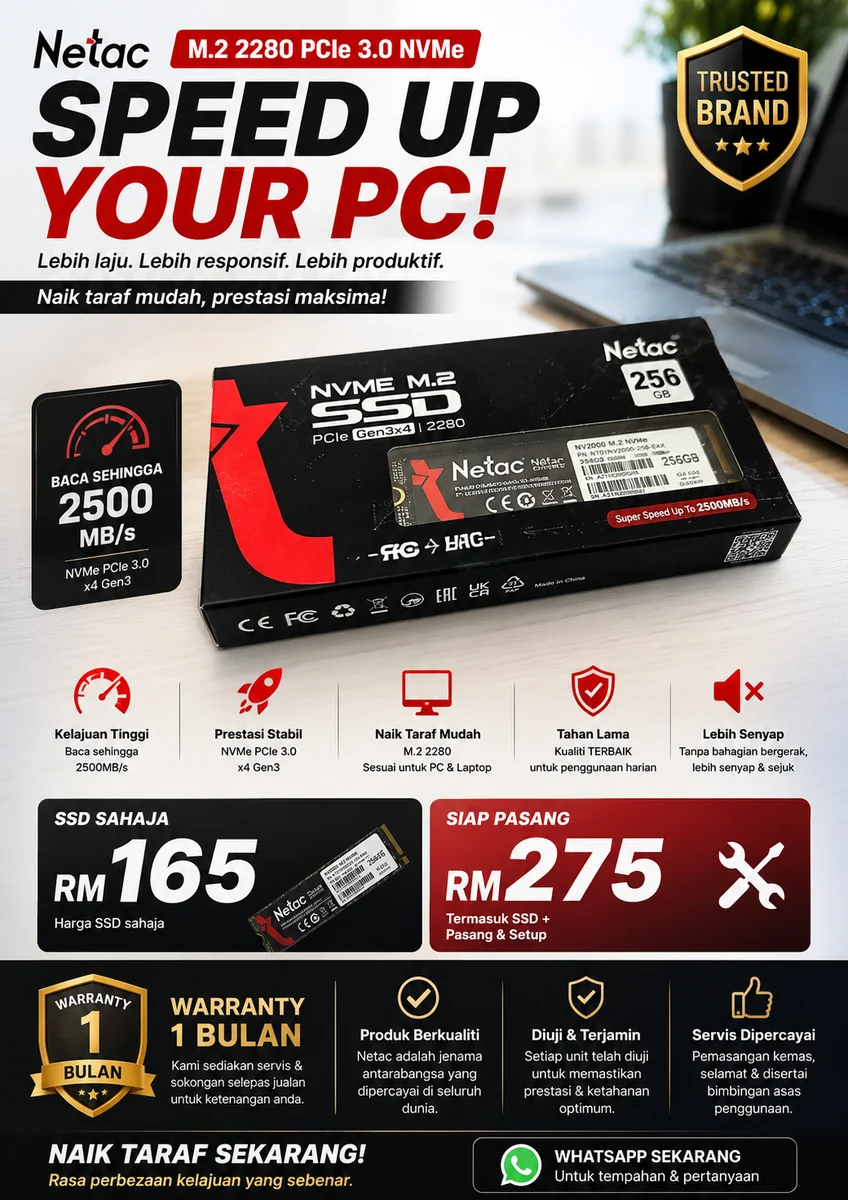 Netac NVMe M.2 SSD 256GB